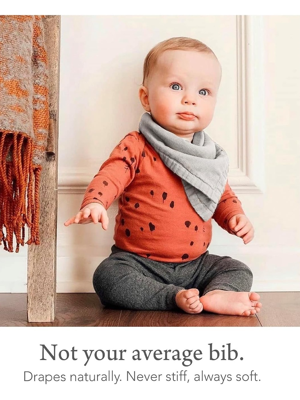 15 Assorted Organic Cotton Bibs in Multi Colors